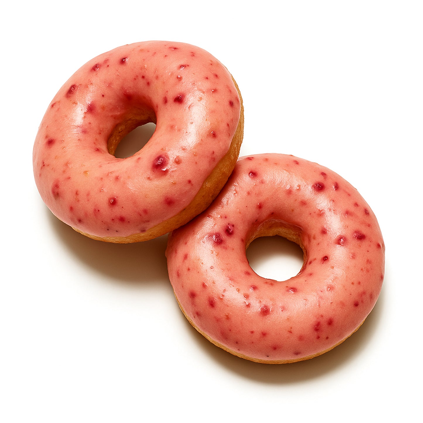Raspberry Glazed Donuts